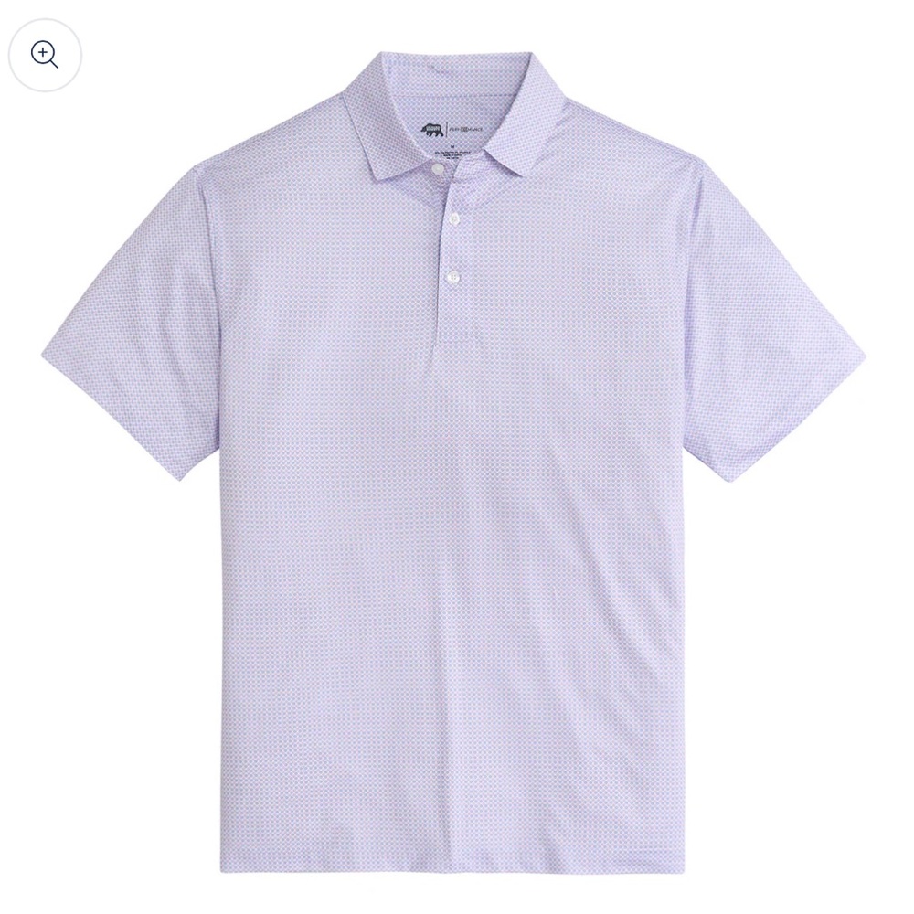Onward Reserve League Printed Performance Polo Azurine NWT